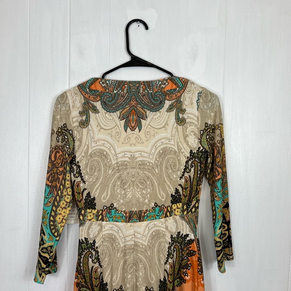 NWT Boston Proper Boho Paisley Midi Dress Sz 4 - Picture 10 of 15